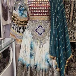 لباس افغان مجلسی زمرد کوهسار